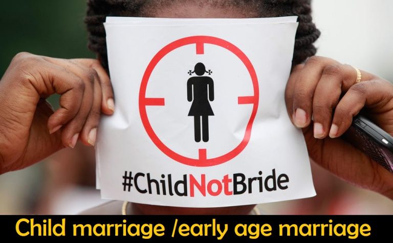 Child marriage /early age marriage in Pakistan