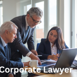 a business man consulting with a corporate lawyer on legal matter