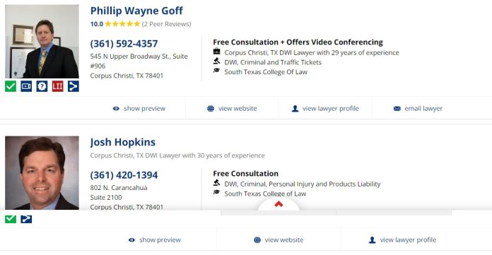 DWI Lawyers Corpus Christi TX - Best Laywers Profiles Listing